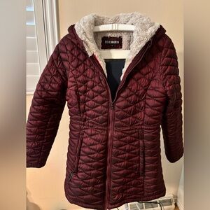 Steve Madden Burgundy Puffer Jacket